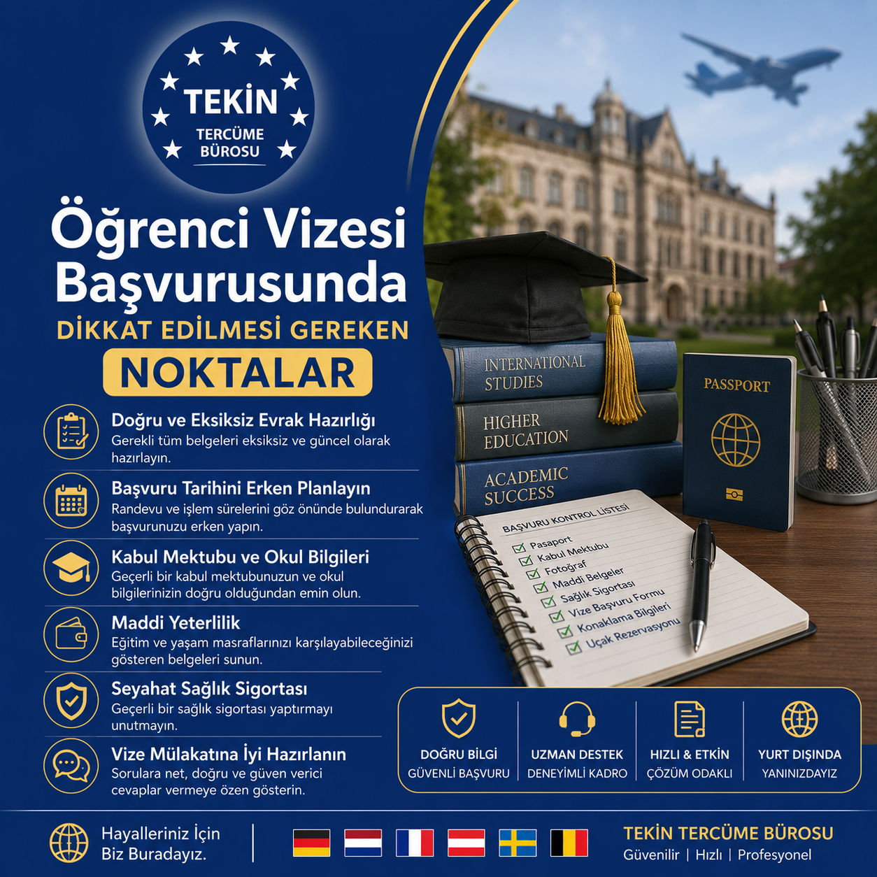 Öğrenci Vizesi Başvurusunda Dikkat Edilmesi Gereken Noktalar